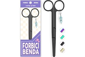 Nurse is Love Forbici Infermiere Mayo | Forbici Infermiera da tessuto | forbici acciaio inox | Ideale per Kit Pronto Soccorso, Infermiere Accessori Si Adatta a Organizer Infermiere disegni