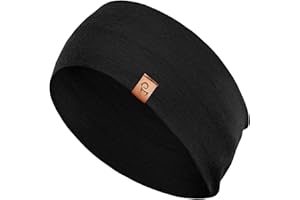 ‎MENIQUE menique Dehnbare Sport-Yoga-Stirnbänder für Damen, 100% Merinowolle, Schweißbänder, Kopfbedeckung, Bandana