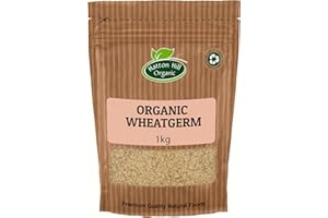 Organic Wheatgerm 1kg by Hatton Hill | Nutrient-Rich, Natural Grain Additive, Wheat Kernel, Nutty Flavour