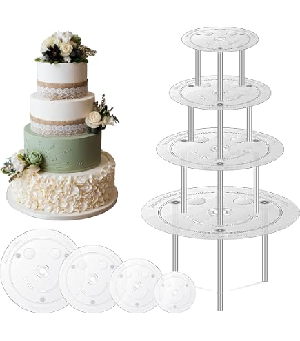 Cake topper, torte spina, decorazione per torta nuziale, acrilico, Alzata per torte – Colore a scelta – Etagere matrimonio torta nuziale Gelb