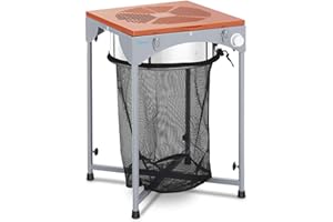 HILLVERT Hilvert HT-HOWSON-18BE Cortador de Brotes y Plantas Electrico (Acero Inoxidable, Ø 46 cm, 150 W, 1200-1400 rpm, 3 Cuchillas)