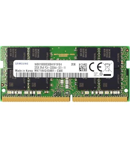 Samsung 32 GB kit 2 x 16 GB DDR4 3200 MHz SODIMM RAM 2X