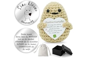 Sugeru Pocket Hug Positive Kartoffel,Pocket Hug Glücksbringer Geschenk und Kreative Strickwolle Kartoffel Puppe,Motivationsgeschenke,Gute Besserung Geschenke,Valentinstag-Geburtstagsgeschenk