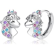 Collana Con Ciondolo Cavallo Portafortuna ORAZIO – Argento 925 E Zirconi Per Ragazze Amazzoni