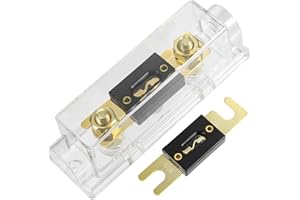 X AUTOHAUX Car Audio 0 4 8 Gauge Inline ANL Fuse Holder Set with 2pcs 50A Fuse