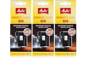 Melitta Perfect Clean Espresso Machines Cleaning Tablets 4 x 1.8 g (Pack of 3)