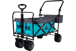 ‎TOPWELL TOPWELL All-Terrain Faltbarer Bollerwagen Faltwagen Handwagen Außenschubkarre Strandwagen Outdoor Klappwagen Gartenanhänger 90 L 120 kg