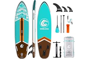 ‎COOLCAA COOLCAA 354cmx86cmx15cm Stand Up Paddling Board mit Premium SUP Zubehör, Tragkraft bis 210kg, SUP Board für Erwachsene und Jugendliche Aller Niveaus