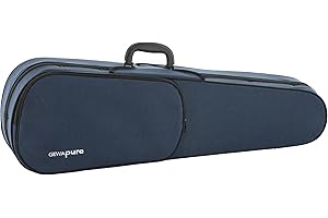 Futerał na skrzypce GEWA PURE 4/4, granatowy/jasnoszary aksamit, z kieszenią na nuty i szelkami plecakowymi