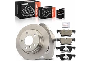 Frankberg Brake Kit incl. 2x Brake Disc + 4x Brake Pad Rear Compatible with 1 Series F20 2 Cabriolet F23 1 Series F21 2 Coupe F22 F87 Replace# 34216850569, 34216873093