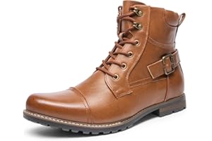 Bruno Marc Stivali Militari da Combattimento da Uomo Stivaletti da Moto Tattici da Uomo