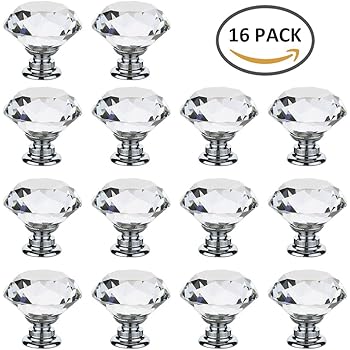 24 Pomelli Cristallo Trasparente 40mm | Maniglie Per Cassetti E Mobili Con Viti - Foto 11