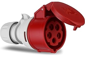 REV 0512560555 złącze CEE, 5-biegunowe (3Ph+N+PE) IP44, 400 V 16 A, czerwone