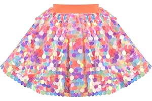 Sunny Fashion Filles Jupe Pourpre Sirène Brillant Sequin Tutu Partie Ballet Danse 2-10 Ans