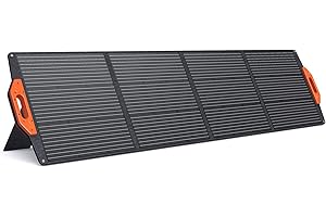 FOSSiBOT 200 W SP200 Panel solar plegable para generador solar portátil, sistema solar independiente de la red para uso en exteriores en jardines, balcones, caravanas.