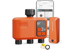 XinFuture Smart WLAN Bewässerungscomputer 3 Ausgänge mit 300 Meter RF,WiFi Super-Abdeckung,Bewässerungssystem Garten mit Regenverzögerung, App & Sprachsteuerung,Wasser Zeitschaltuhr Automatischem