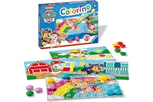 Ravensburger Kinderspiele - 20906 - Paw Patrol Colorino, Kinderspiel zum Farbenlernen, Mosaik Steckspiel, ab 2 Jahre