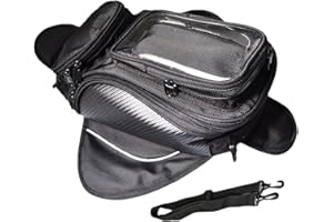 Yybng Motorrad Tankrucksack - Magnetische Tanktasche Mit Touchscreen Handytasche, Wasserdicht Reittasche Mit Superstarkem Magnet Für Motorcross