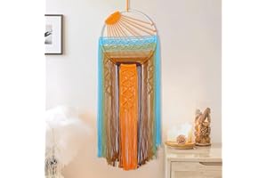 Betylifoy Macrame Wall Hanging Large, Macrame Dreamcatchers Sunrise Boho Wall Hanging Decor Woven Tapestry for Bohemian Home Decor Bedroom Nursery Living Room (Sunrise)