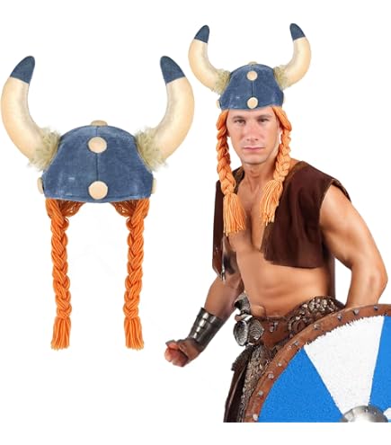 Casque Viking Boland Adulte - Cornes Blanches Et Doré, Taille Unique, Pour Carnaval Et Fêtes Déguisées