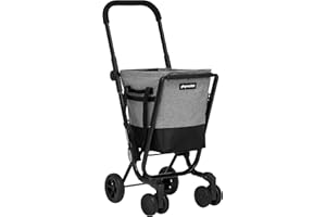 PLAY-MARKET Playmarket Easy Go Carro de la Compra Plegable con Bolsa extraíble (Textured)