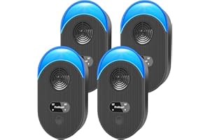 PROBAGEL Ultrasonic Pest Repeller, 4Pack Powerful Spider Repellent Plug in Pest Control for Rats, Mics, Mosquito, Rodent, Cockroach, Moths, Ants Etc Insect Repellent, Mouse Repellent Harmless To Pets And Human