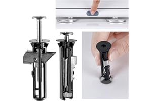 Angel Shield Toilet Seat Bolts Fittings Kit, 2pcs Heavy Duty Toilets Seats Fastener Locking Bolts Replacement Fixing Kits for Top Mounting Toilet Lid Hinges, Easy Installation Bolt and Screws