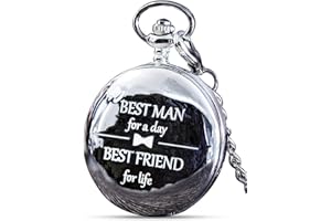 FJ FREDERICK JAMES Best Man/Groom/Groomsman/Usher/Father of The Bride & Groom - Gifts - Wedding Pocket Watches