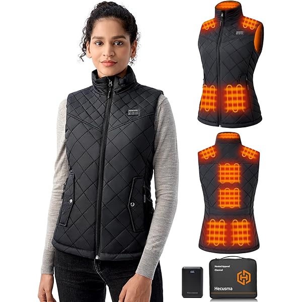 Gilet Riscaldante Donna Con Batteria 16000mAh - 9 Zone Di Calore Regolabile - Foto 7