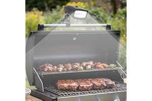KTCINA Luce per barbecue a LED, girevole a 360°, luminosa, a 10 LED, ultra resistente alla pioggia, resistente al calore, portatile, pratica illuminazione per barbecue, per tutti i tipi di barbecue