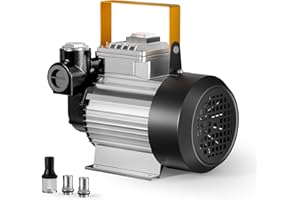 WILTEC Bomba diesel autocebante para bombeo de gasoil y aceite de calefacción 230V 550W 20-60L/min