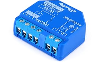 Shelly 1 PLUS Molto più potente con wifi e Bluetooth Domotica per Google Home, ed Alexa Smart device più versatile per interruttori, pulsanti, deviatori, garage, basculanti Con contatto Pulito