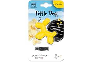 Little Joe Little Dog Parfumeur de gel Arôme de vanille pour l'aérateur de voiture. Longue durée, jusqu'à 45 jours. Parfum irrésistible et amusant pour tous les publics.