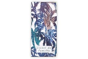 Etui livret de Famille - modèle Palmier PVC texturé - Fabrication française