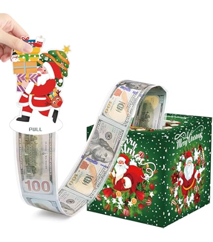 Boîte Cadeau Explosive, Boîte à Farces Surprise D'anniversaire, Boîte à Cadeaux En Rouleau D'argent Pour Cadeau En Espèce QIEDOVIEY - Jeux - Jouets