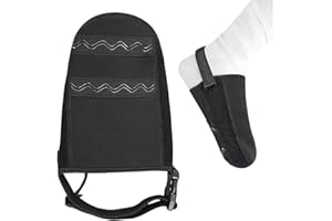 LAM-LORD Cast Sock Toe Cover with Anti-Slip Strap, Adjustable Cast Protector Half Foot Keep Toes Warms and Clean, Protect Cast Walking Aids Boot Toe Warmer for Men & Women(Black)