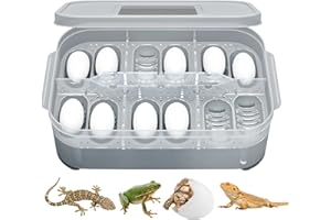 MONOZOZ Incubatrice Automatica Da 12 Uova, Incubatrice Automatica Per Uova Con Controllo Della Temperatura E De ll'umidità, Le Uova Girano Automaticamente, Per Uova Di Galline, Quaglie, Anatre