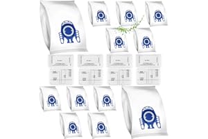 CELBERENA 12 Staubsaugerbeutel geeignet für Miele GN Serie Staubsauger Classic C1, Complete C2 C3, S2000 S5000 S8000 Staubbeutel inkl. 8 Microfilter