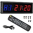 MOTIM Gym Timer,Interval Timer Workout Timer Clock Stopwatch Timer with Remote for Classroom and Outdoor