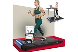 ‎SPORTSTECH Sportstech Laufband Walking Pad für Zuhause und Schreibtisch, mit manueller Steigung, Walking Pad & Treadmill, App, Fernbedienung, kompakt, leise, LED, Home Office, sWalk Lite/sWalk Lite Plus