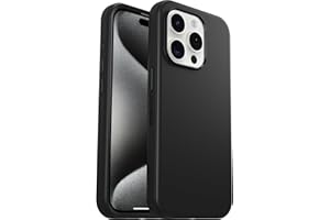 OtterBox Symmetry Etui do iPhone 15 Pro, Wstrząsoodporny, Potrójnie Przetestowane Zgodnie ze Standardami Wojskowymi, Ochrona Antybakteryjna, Czarne