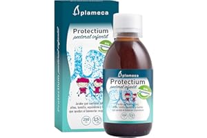 PLAMECA - Protectium Pectoral Infantil Jarabe para niños Vías Respiratorias Altas, Tracto Respiratorio y Defensas, con Bálsamo de Tolú, Tomillo, Equinácea, Saúco y Vitamina C, Sabor Suave, 250 ml