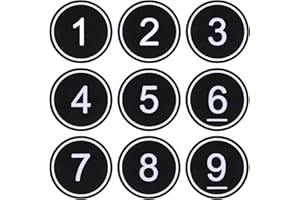 NanTun Número de mesa de plástico para almacenamiento de casillero, números de gabinete, pubs, restaurantes, clubes, etiquetas, 200 piezas, color negro, del 1 al 200