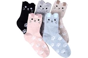 Jeasona Socks Women Cotton Socks Animal Cute Funny Multipack Gifts for Women