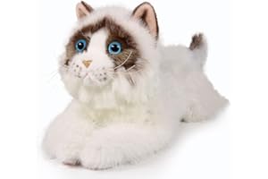 ICE KING BEAR 16 Inches Weighted Cat Soft Toy 1.2Kg Plush Large Stuffed Animal (Ragdoll Cat)