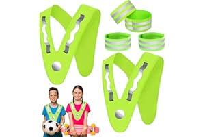 RCYHCY 2 Stück Warnweste Kinder, Kinderwarnweste, Sicherheitsweste, Reflektorweste für Kinder, Reflektierende Warnweste Stark Sichtbar Sichtbarkeit für für Sport, Laufen, Fahrrad, Schule, Auto