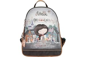 Anekke - Mochila de Mujer - Bolso Mediano - Bolsa de Viaje de Polipiel con 2 Asas - Bolso de Mano Doble Asa - Colección Voice - Accesorios y Complementos Mujer - 25 x 31 x 13 cm