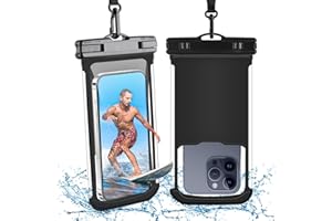 MR.LUYU Pochette Étanche Smartphone, Lot de 2 Pochette Telephone Portable [Cadre 3D sans Couture] Sac Étanche IPX8 Housse Étanche pour iPhone 15 Pro Max 14 13 Galaxy S24 S23 Ultra, Jusqu'à 6.9"