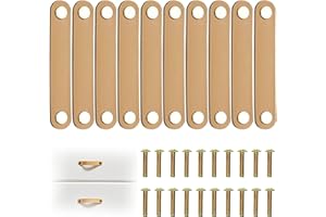 YIMINI 10 Pezzi Maniglie Per Mobili In Pelle, Manigliee Per Porte In Pelles, Mobili Con Maniglies In Pellee, Pomelli Per Mobili In Pelle Pu, Raffinati Accessori Per La Decorazione, Con Accessori a Vite