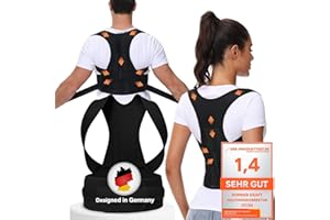 DONNER KRAFT Haltungskorrektur Herren Damen: Back Posture Corrector Haltung Korrektur Gurt für Herren und Damen - Verstellbare und Atmungsaktive Haltungstrainer + Ebook Leitfaden